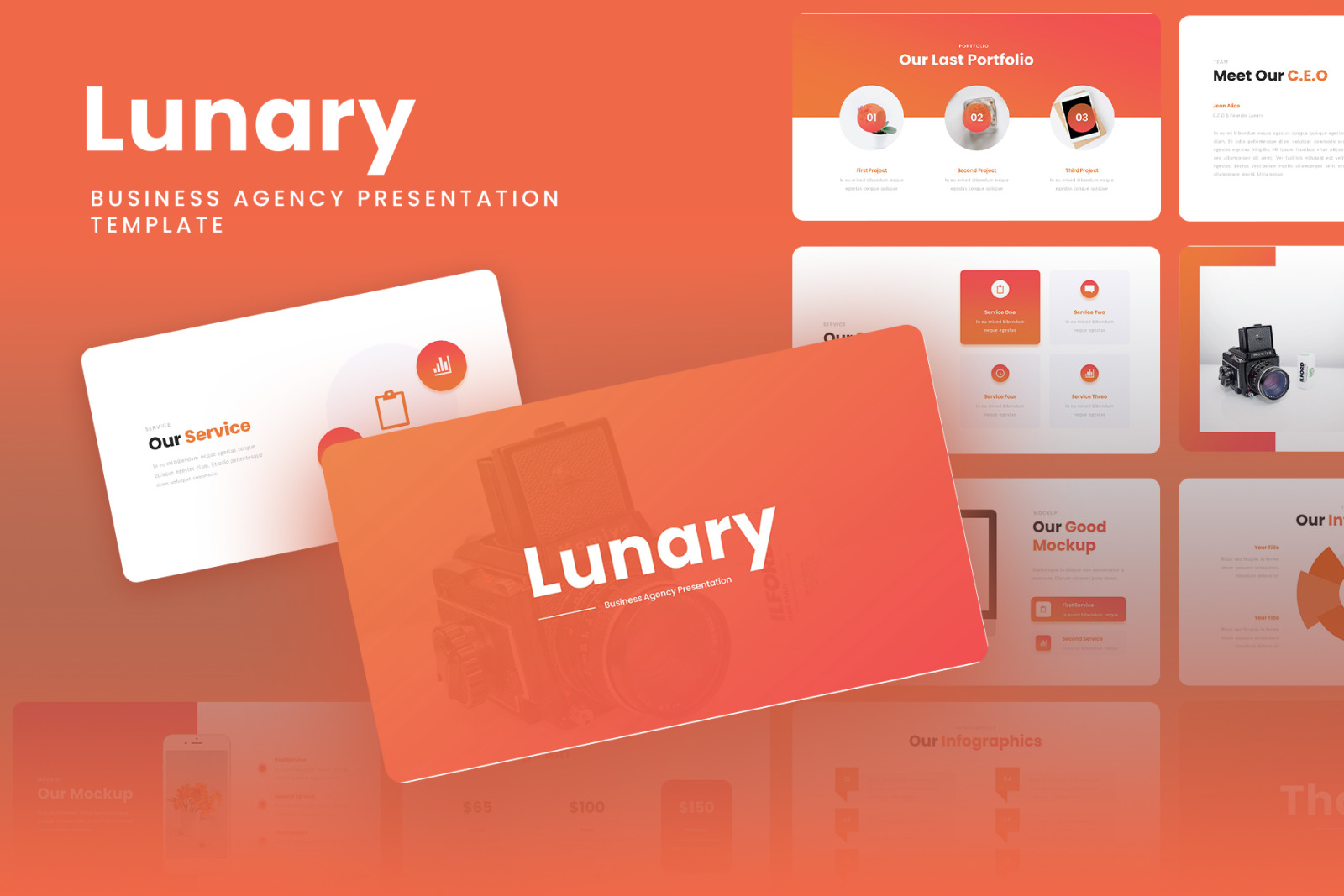 Lunary - Business Agency Google Slides Template Lunary - Business Agency Google Slides Template