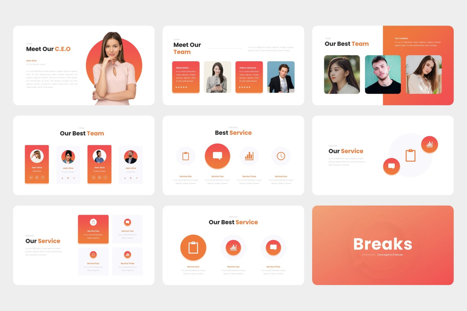 Lunary - Business Agency Google Slides Template