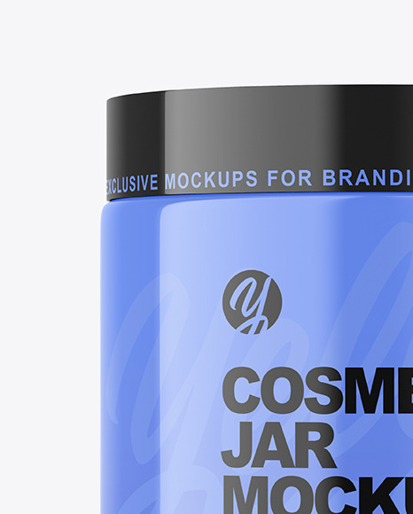 Glossy Cosmetic Jar Mockup