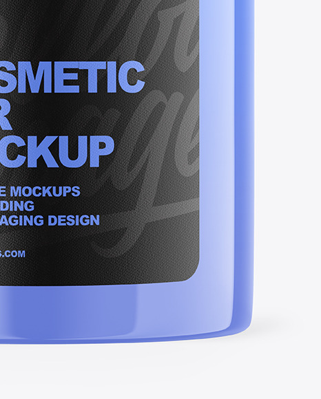 Glossy Cosmetic Jar Mockup