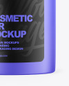 Matte Cosmetic Jar Mockup