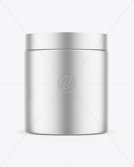 Metallic Cosmetic Jar Mockup