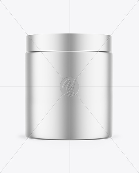 Metallic Cosmetic Jar Mockup