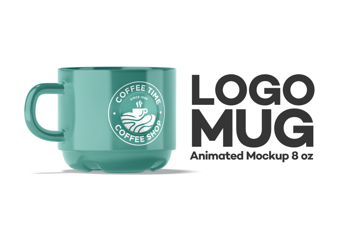 Logo Mug Animated Mockup 8oz