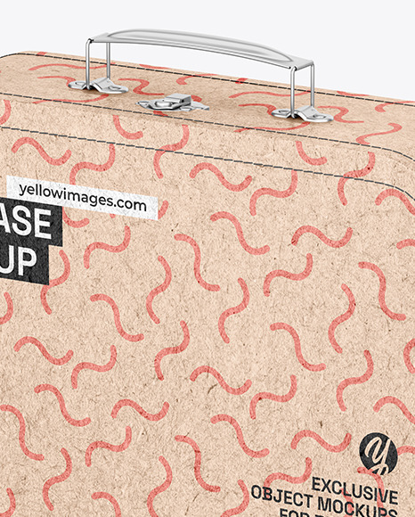 Kraft Suitcase Mockup