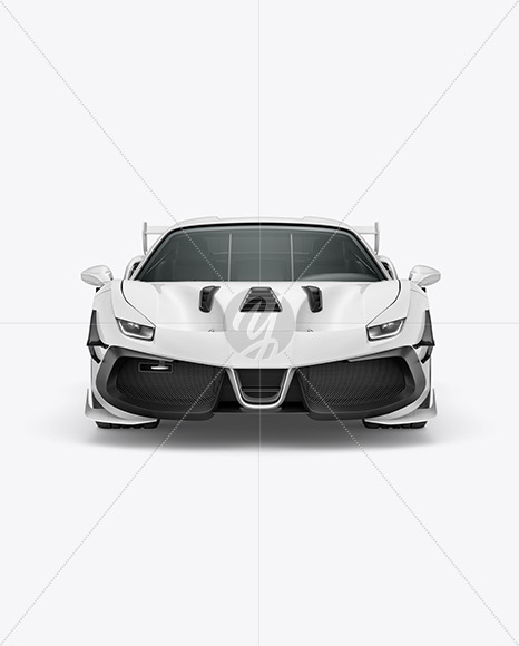 Sport Car Mockup - Front View