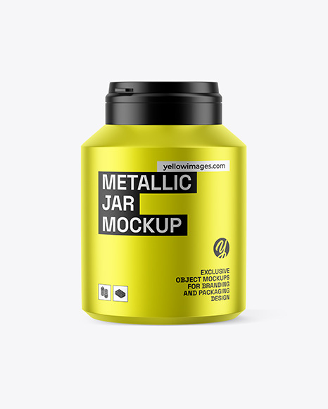 Metallic Jar Mockup