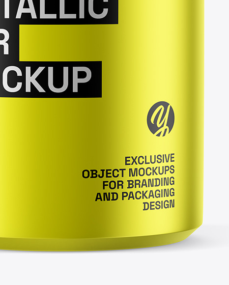 Metallic Jar Mockup