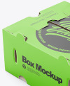 Matte Paper Corrugated Cardboard Box Mockup