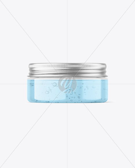 75ml Clear Cosmetic Gel Jar Mockup