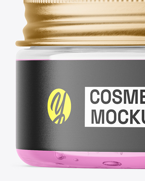 75ml Clear Cosmetic Gel Jar Mockup 75ml Clear Cosmetic Gel Jar Mockup