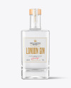 Clear Glass Dry Gin Bottle Mockup