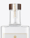 Clear Glass Dry Gin Bottle Mockup