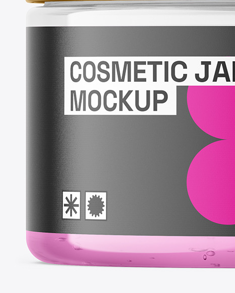 150ml Clear Cosmetic Gel Jar Mockup