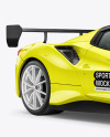 Sport Car Mockup - Half Side View