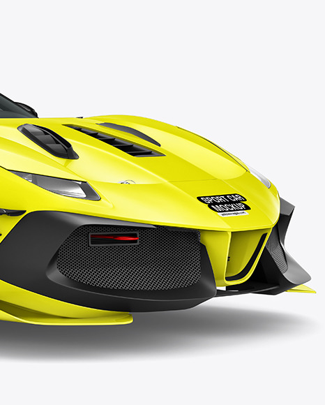 Sport Car Mockup - Half Side View