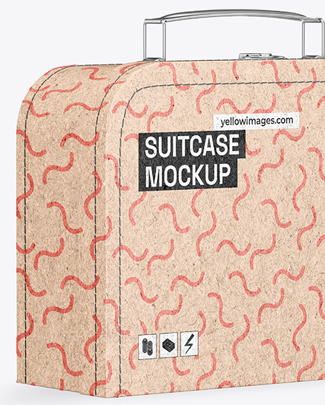 Kraft Suitcase Mockup