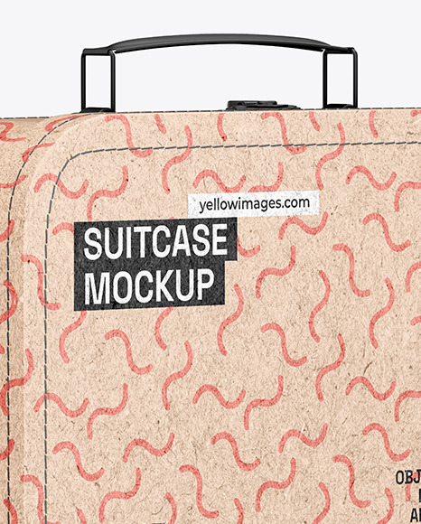 Kraft Suitcase Mockup