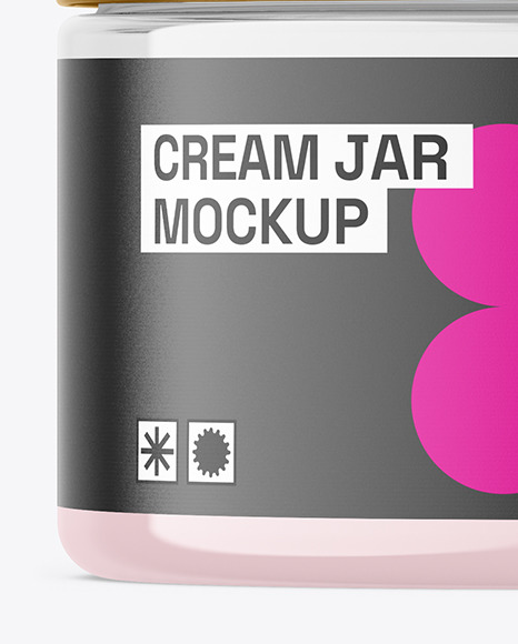 150ml Clear Cosmetic Cream Jar Mockup