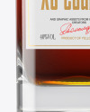 Clear Glass Cognac Bottle Mockup