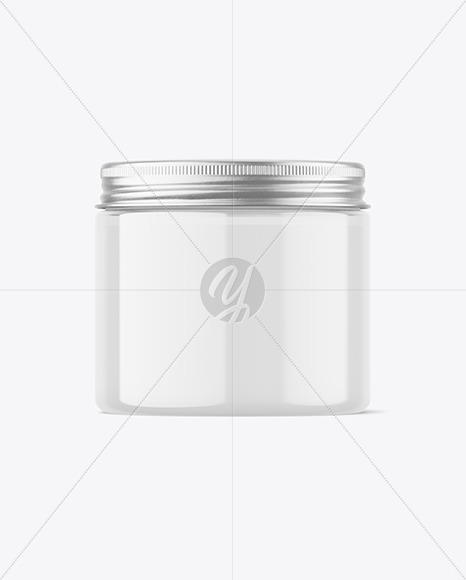 200ml Clear Cosmetic Cream Jar Mockup