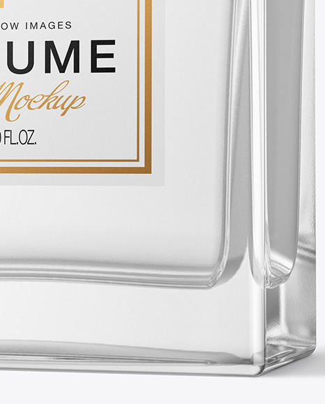 30ml Clear Glass Perfume Bottle Mockup