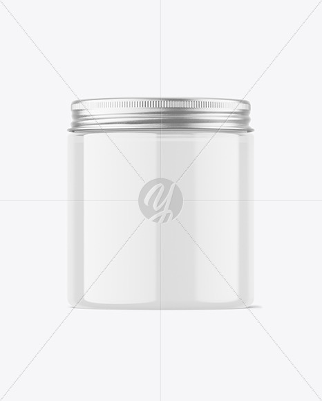 250ml Clear Cosmetic Cream Jar Mockup