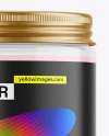 250ml Clear Cosmetic Cream Jar Mockup