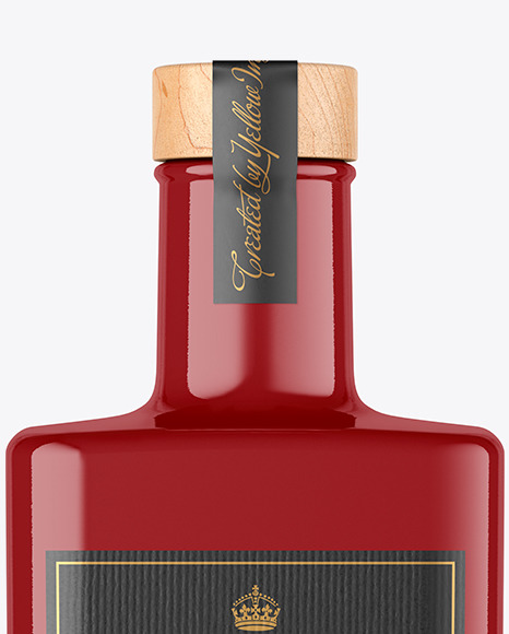 Glossy Liquor Bottle Mockup