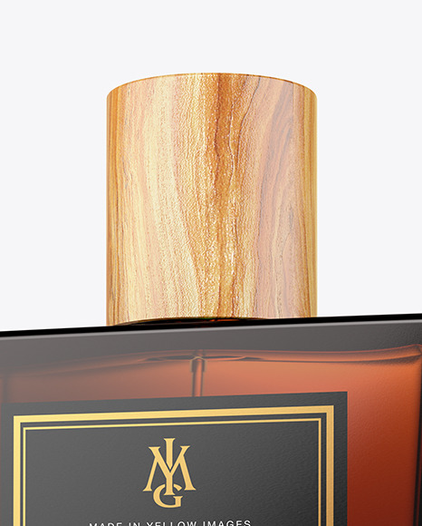 30ml Amber Glass Perfume Bottle Mockup