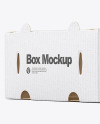 Kraft Paper Corrugated Cardboard Box Mockup