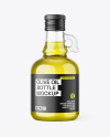 Clear Glass Olive Oil Bottle Mockup