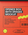 Opened Box With Dragee Mockup