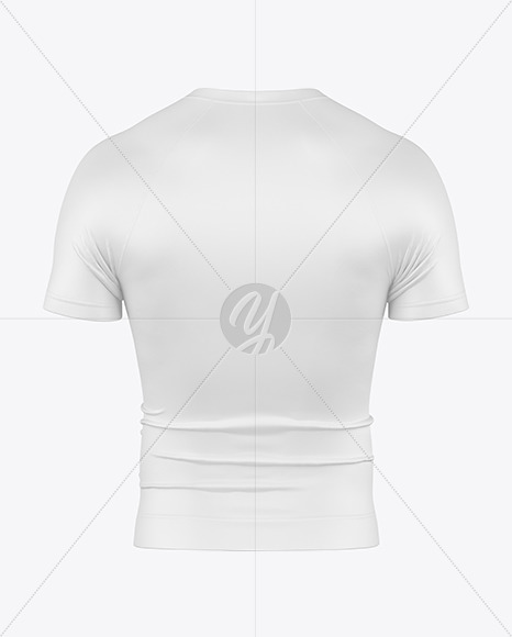 Men’s Compression T-Shirt Mockup - Back View