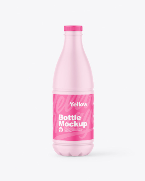 Matte Plastic Bottle Mockup