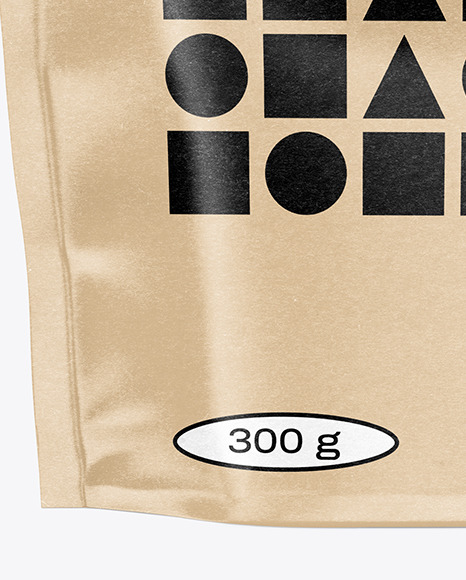 Kraft Stand-up Pouch Mockup