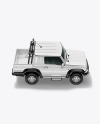 Off-Road Mini SUV Mockup - Side View (High-Angle Shot)