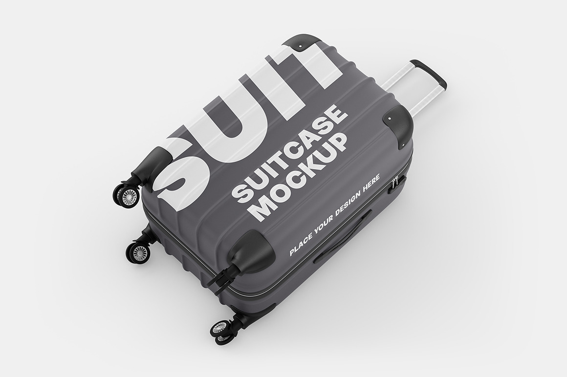 Travel Suitcase Mockup Set Travel Suitcase Mockup Set
