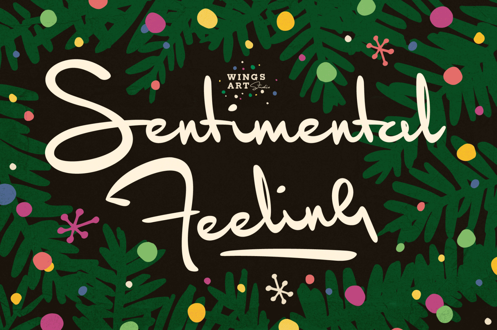Sentimental Feeling - A Nostalgic Hand-written Christmas Font Sentimental Feeling - A Nostalgic Hand-written Christmas Font
