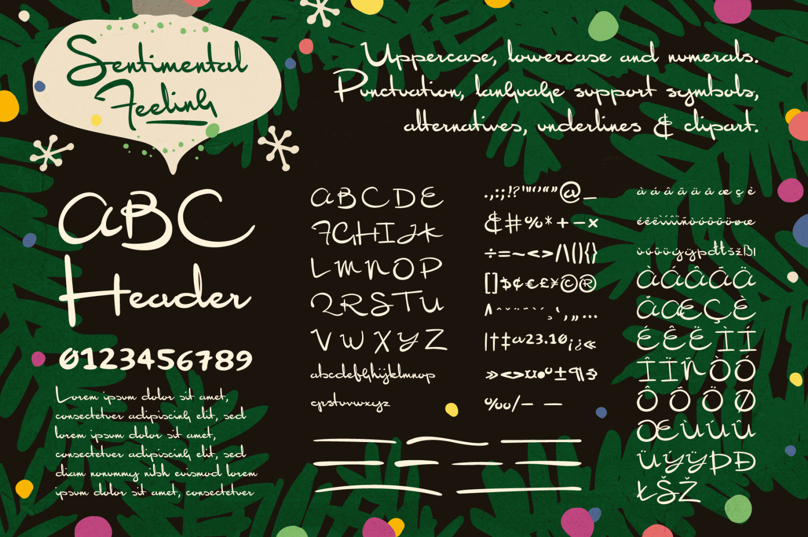 Sentimental Feeling - A Nostalgic Hand-written Christmas Font Sentimental Feeling - A Nostalgic Hand-written Christmas Font