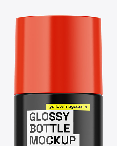 Glossy Spray Bottle Mockup