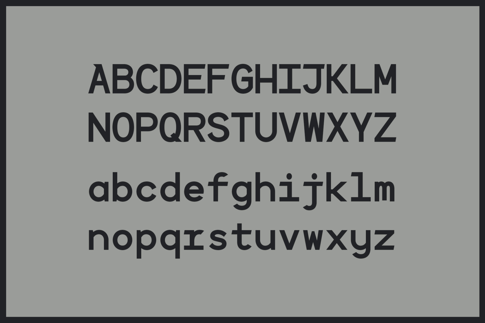 Rewind - Monospace Typeface Rewind - Monospace Typeface
