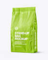 Glossy Stand-up Bag Mockup