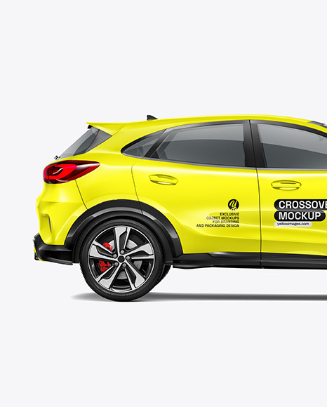 Crossover SUV Mockup - Side View