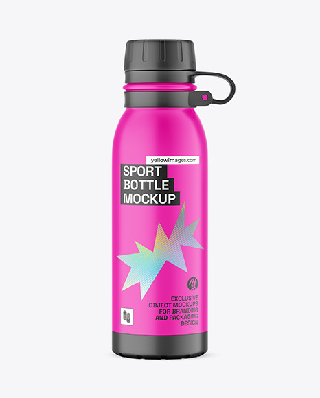 Matte Sport Bottle Mockup - Nalgene mockup