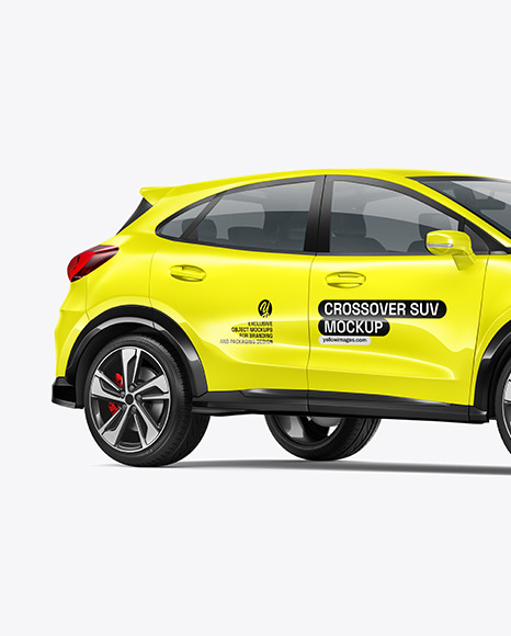 Crossover SUV Mockup - Half Side View