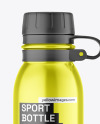 Metallic Sport Bottle Mockup