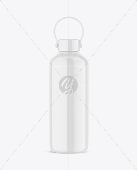 Glossy Sport Bottle Mockup