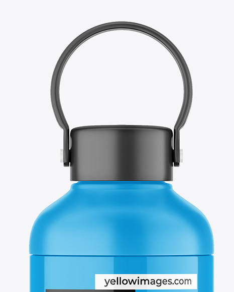 Glossy Sport Bottle Mockup