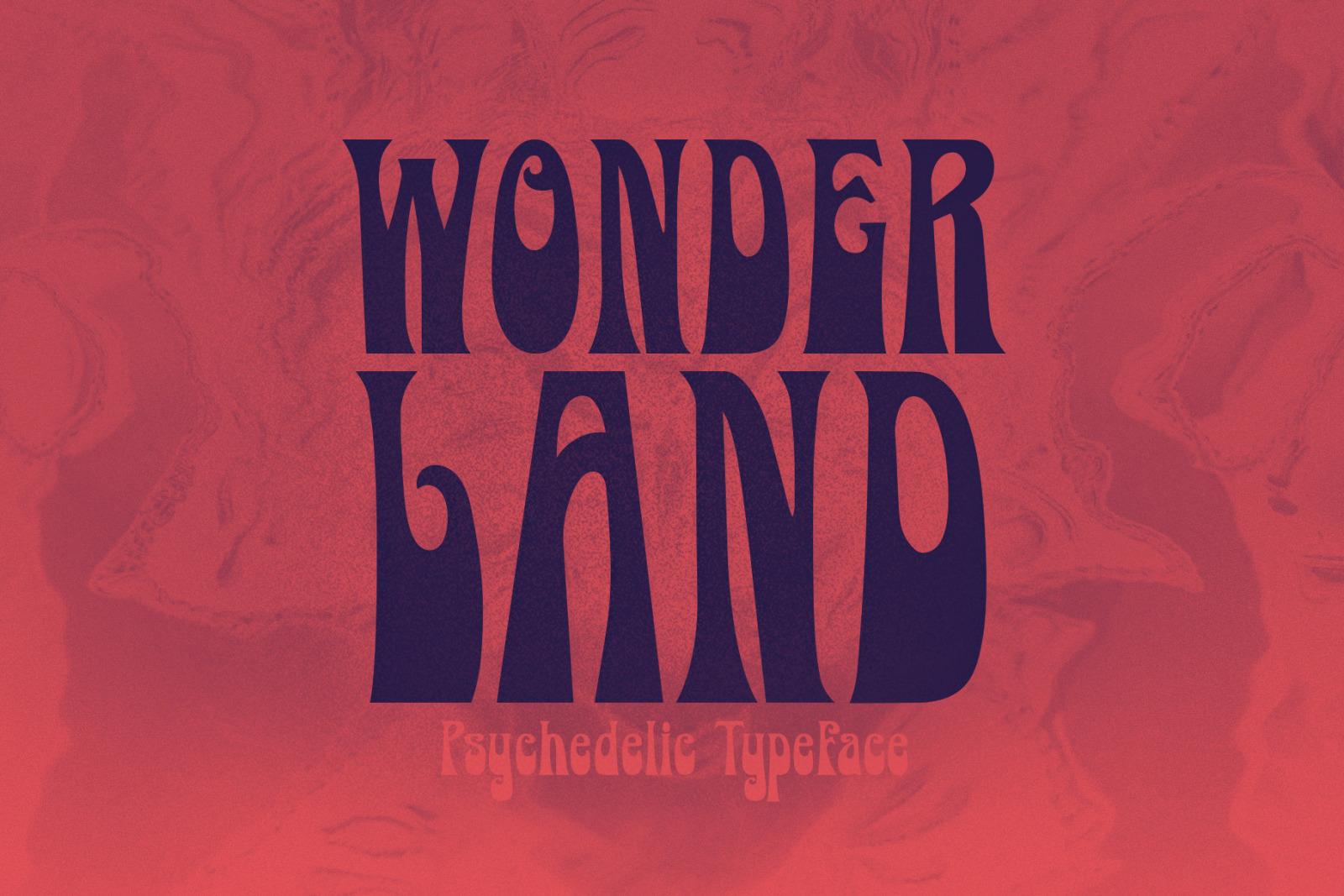 Wonderland - Psychedelic Typeface Wonderland - Psychedelic Typeface